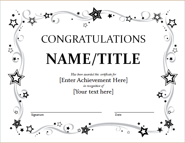 9+ Congratulation Certificate Templates | Free Printable with regard to Kindness Certificate Template 7 New Ideas Free