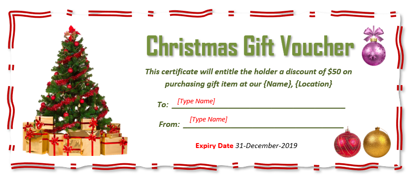 9 Free Christmas Gift Certificate Templates Using Ms Word with regard to Best Christmas Gift Certificate Template Free