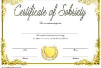 9 Sobriety Certificate Template Ideas | Certificate within Best Certificate Of Sobriety Template Free