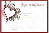 Abstract Heart Gift Certificate Template – Certificate Templates intended for Valentine Gift Certificate Template
