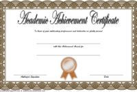 Academic Achievement Award Certificate Template Free 02 intended for Academic Achievement Certificate Template