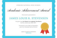 Academic Excellence Certificate | Awards Certificates intended for Academic Achievement Certificate Template