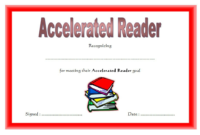 Accelerated Reader Certificate Printable Free 3 In 2020 with Accelerated Reader Certificate Templates