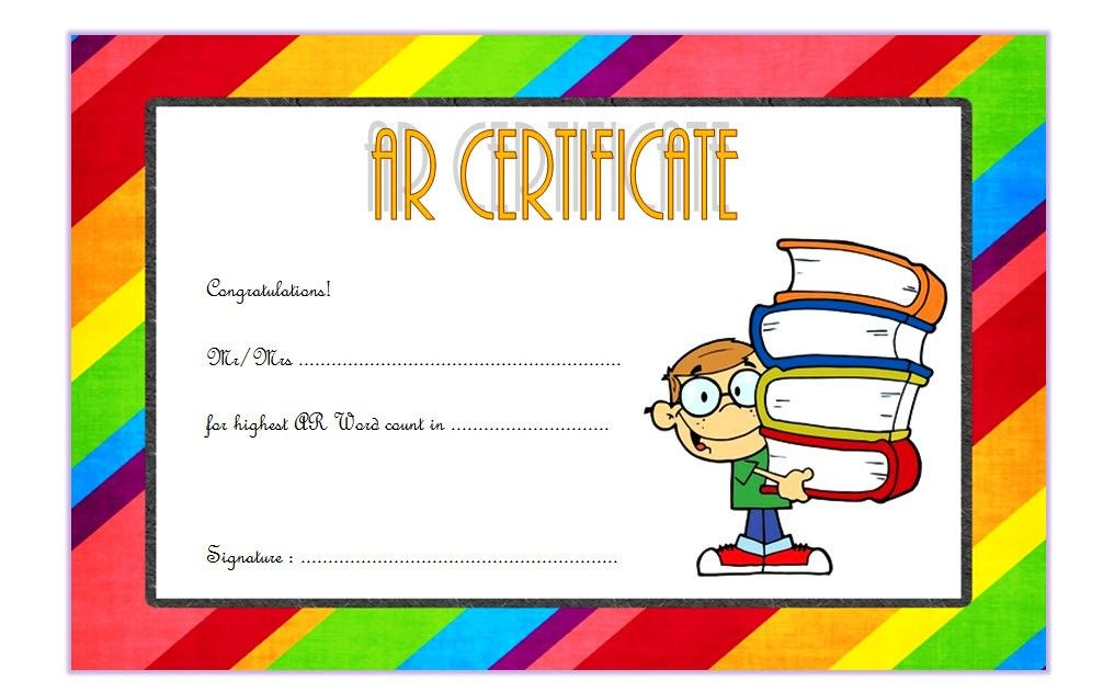 Accelerated Reader Certificate Template Free (Top 7+ Ideas with Best Accelerated Reader Certificate Templates
