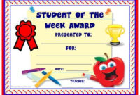 Achievement Award Certificates | Student Certificates pertaining to Fresh Student Of The Week Certificate Templates