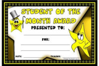 Achievement Award Certificates | Student Of The Month inside Unique Certificate For Baking 7 Extraordinary Concepts