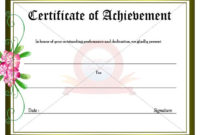 Achievement Certificate | Certificate Templates, Certificate with regard to Outstanding Achievement Certificate