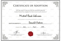 Adoption Certificates – Magdalene Project In Pet Adoption throughout Quality Blank Adoption Certificate Template
