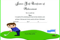 Adorable Golf Certificates For Professional Players : Free within Quality Golf Certificate Template Free
