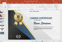 Animated Certificate Design Powerpoint Template with regard to Powerpoint Award Certificate Template