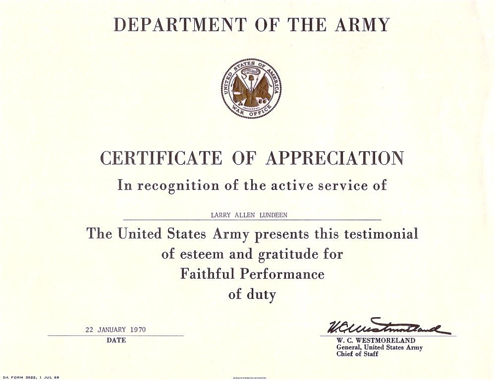 Army Certificate Of Achievement Template (5) - Templates throughout Army Certificate Of Achievement Template