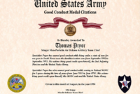 Army Good Conduct Medal Certificate Template (6) – Templates inside Unique Army Good Conduct Medal Certificate Template