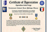 Army Good Conduct Medal Certificate Template 8 Di 2020 with regard to Army Good Conduct Medal Certificate Template