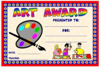 Art And Music Award Certificates | Award Certificates, Art regarding Art Award Certificate Free Download 10 Concepts