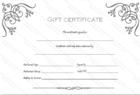 Art Business Gift Certificate Template with Custom Gift Certificate Template