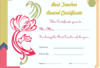 Artist-Flower-Best-Teacher-Award-Certificate-Template-Pdf throughout Best Teacher Certificate Templates Free