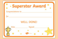 Award And Certificate Templates For Kids | Primary Resource pertaining to Unique Well Done Certificate Template