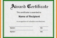 Award-Certificate-Template-Doc-Docx-Examples-Certificates inside Fresh Sample Award Certificates Templates