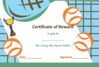 Award Certificate Templates | Soft – Templates with regard to Best Tennis Achievement Certificate Templates