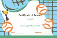 Award Certificate Templates | Soft – Templates with Unique Tennis Tournament Certificate Templates