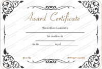 Award Of Excellence Template – For Word throughout Best Award Of Excellence Certificate Template