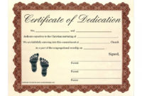 Baby Dedication Certificate Template ~ Addictionary with New Christian Certificate Template