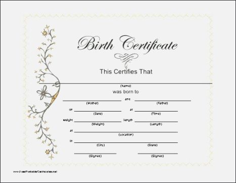 Baby Doll Birth Certificate Template (1) - Templates Example pertaining to Best Baby Doll Birth Certificate Template