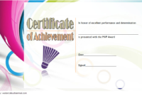 Badminton Achievement Certificate Free Printable 2 intended for Unique Badminton Achievement Certificate Templates