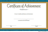 Badminton Achievement Certificate Free Printable 6 inside Unique Badminton Achievement Certificate Templates