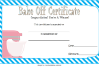 Bake Off Certificate Template Free Printable 2 | Two Package for Bake Off Certificate Templates