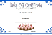 Baking Contest Certificate Template Free 2 | Certificate intended for Best Bake Off Certificate Templates