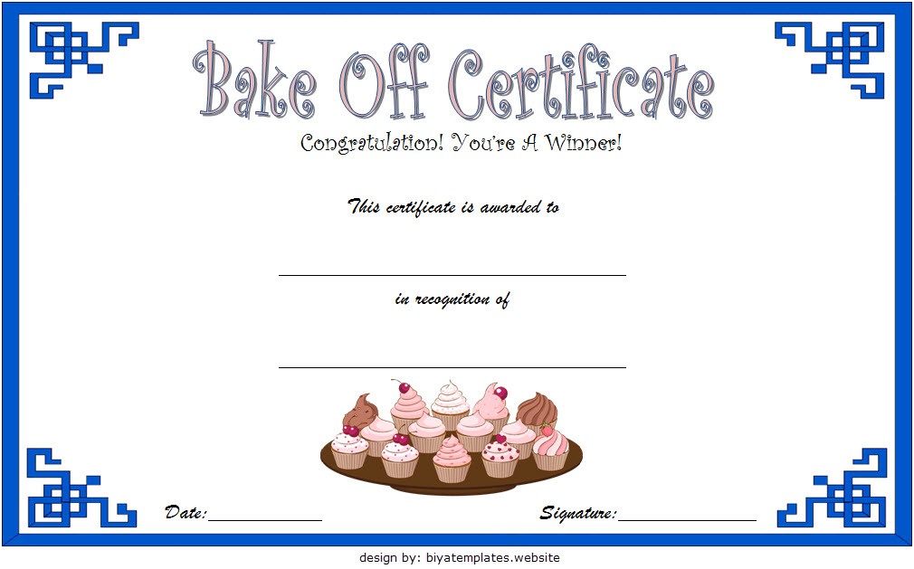 Baking Contest Certificate Template Free 2 | Certificate throughout First Aid Certificate Template Top 7 Ideas Free
