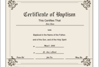 Baptism Certificate Printable Certificate | Printable with regard to Baptism Certificate Template Word