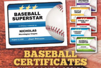 Baseball Certificates – Coaches Series, Editable Baseball Awards Templates,  Baseball Gift, Baseball Coach, Baseball Mom Dad regarding Editable Baseball Award Certificates