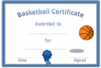 Basketball Award Certificate To Print | Free Basketball inside Best 7 Basketball Achievement Certificate Editable Templates