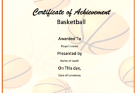 Basketball Certificate Template – Word Templates throughout Basketball Certificate Template