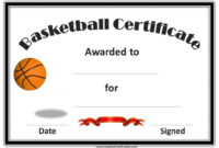 Basketball Certificates | Basketball Awards, Basketball for Basketball Gift Certificate Templates