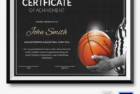 Basketball Certificates Free Download Elegant Basketball for Baseball Certificate Template Free 14 Award Designs