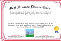 Best Dressed Award Certificates Printable | Activity Shelter inside New Best Dressed Certificate Templates