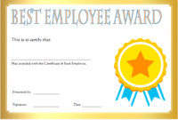 Best Employee Certificate Template 9 In 2020 | Employee throughout New Certificate Of Employment Templates Free 9 Designs