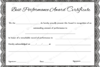 Best Performance Award Certificate 03 – Word Layouts throughout Best Best Performance Certificate Template