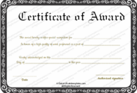 Best Performance Award Certificate Template in Best Best Performance Certificate Template