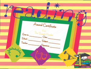 Best Reader Award Certificate Template with Reader Award Certificate Templates