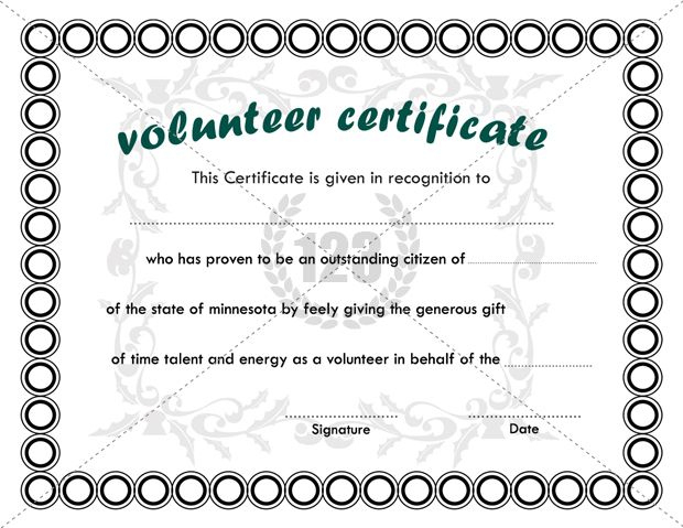 Best Volunteer Certificate Templates Download | Certificate in Fresh Volunteer Certificate Templates
