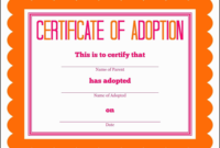 Birth Certificate Downtown Awful Toy Adoption Certificate throughout New Toy Adoption Certificate Template