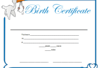 Birth Certificate Printable Certificate | Birth Certificate in Fake Birth Certificate Template