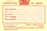 Birth Certificate Template Uk (2) – Templates Example throughout New Birth Certificate Template Uk
