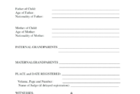 Birth Certificate Translation Template (7) | Professional regarding Unique Birth Certificate Translation Template English To Spanish