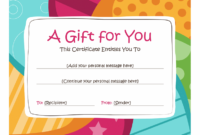 Birthday Gift Certificate (Bright Design) – Templates | Free with regard to Holiday Gift Certificate Template Free 10 Designs
