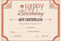 Birthday Gift Certificate For Ms Word Download At Http with regard to Quality Birthday Gift Certificate